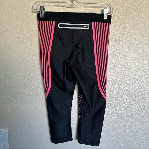 NWT Nike POWER SPEED Running Capris 801694-013 Black PINK - Picture 5 of 14